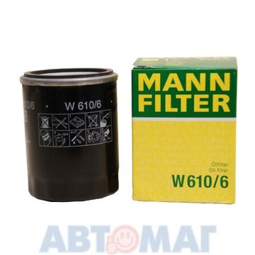 Фильтр масляный MANN W 610/6 для Honda Accord, CR-V, CR-Z, CRX, Civic
