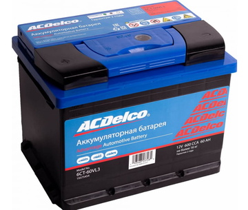 Аккумулятор ACDelco 60 А/ч прямая L+ 242x175x190 EN570 А