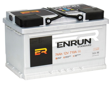 Аккумулятор ENRUN Standart 74 А/ч обратная LB3 278х175х175 EN710 А