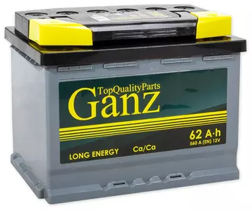 Аккумулятор GANZ 62 А/ч обратная R+ 242x175x190 EN560 А