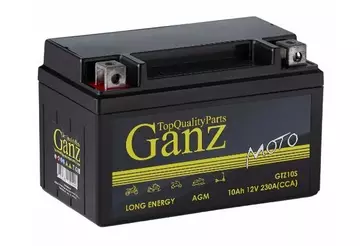 Аккумулятор GANZ мото AGM 10 А/ч Прямая 150x86x93 CCA230 А GTZ10S