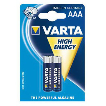Батарейки VARTA HIGH ENERGY/LONGLIFE AAA LR03 (блистер 2шт)