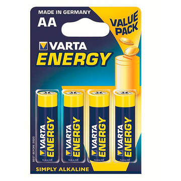 Батарейки VARTA ENERGY AA/LR06 (блистер 4шт)
