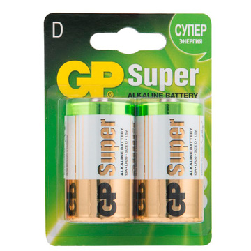 Батарейки GP D Super Alkaline (блистер 2шт)