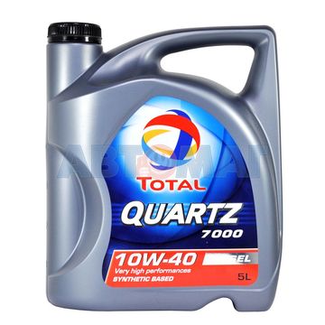Масло моторное TOTAL Quartz D 7000 10w40 5л полусинтетическое