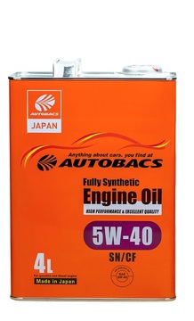 Mасло моторное AUTOBACS Engine Oil FS 5w40 SN/CF 4л синтетическое