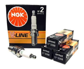 Комплект свечей зажигания NGK V-Line №2 BPR6E (4шт) (W20EPR-U)
