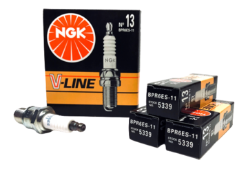 Комплект свечей зажигания NGK V-Line №13 BPR6ES-11 (4шт) (W20TT)