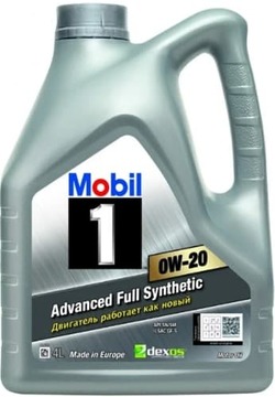 Масло моторное Mobil 1 Advanced Full Synthetic 0w20 4л синтетическое