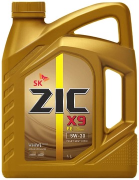 Масло моторное ZIC X9 FE 5w30 4л синтетическое