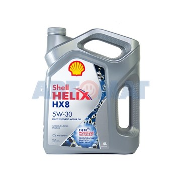 Масло моторное Shell Helix HX8 A3/B4 5W30 4л синтетическое