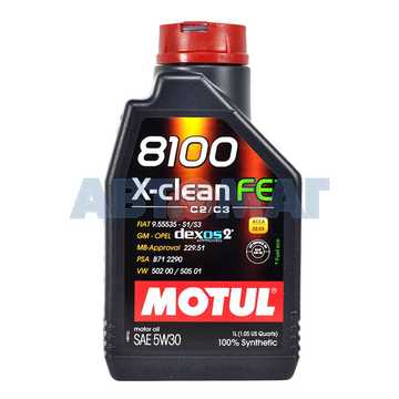 Масло моторное Motul 8100 X-Clean FE 5w30 1л синтетическое