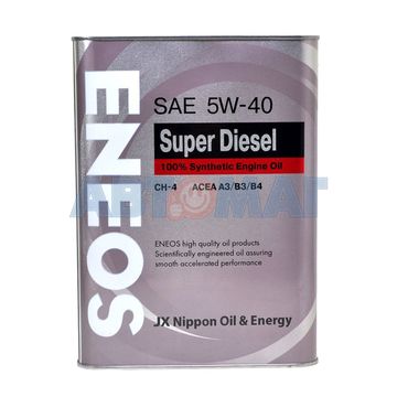Масло моторное Eneos Super Diesel CH-4 5w40 4л синтетическое