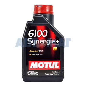 Масло моторное Motul 6100 Synergie+ 5w40 1л полусинтетическое