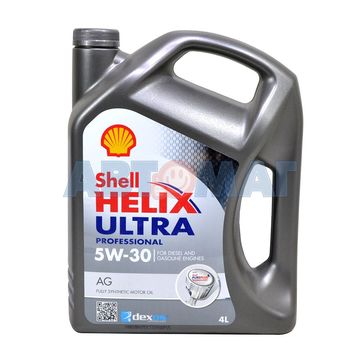 Масло моторное Shell Helix Ultra Professional AG 5w30 4л синтетическое