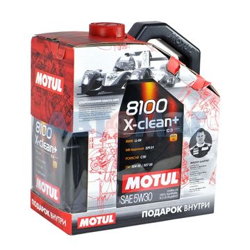 Масло моторное Motul 8100 X-Clean+ 5w30 6л синтетическое