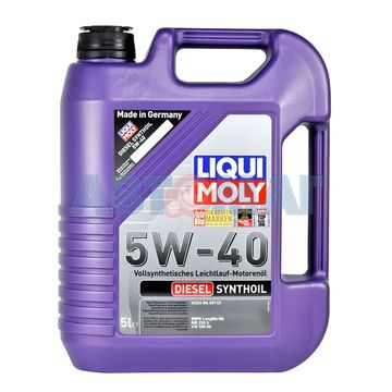 Масло моторное LIQUI MOLY Diesel Synthoil 5W40 5л синтетическое