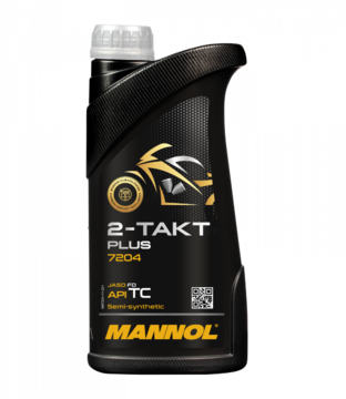 Масло моторное MANNOL (7204-1) 2-Takt Plus 1л полусинтетическое 