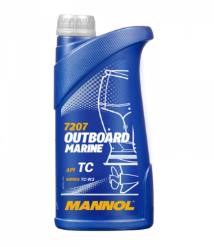 Масло моторное MANNOL (7207-1) Outboard Marine 2T 1л синтетическое