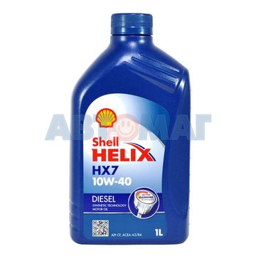 Масло моторное Shell Helix Diesel HX7 10W40 1л полусинтетическое