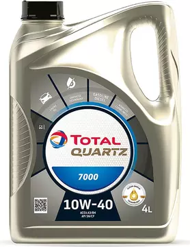 Масло моторное TOTAL Quartz 7000 10w40 4л полусинтетическое