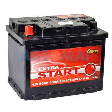 Аккумулятор EXTRA START (Катод) - 55 А/ч 480А +L