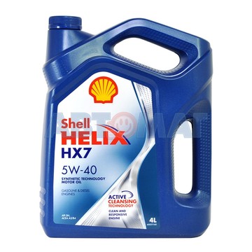 Масло моторное Shell Helix HX7 5W40 4л полусинтетическое