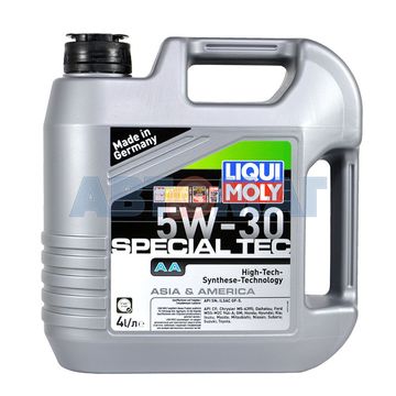 Масло моторное LIQUI MOLY Special Tec AA 5W30 4л HC-cинтетическое