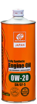 Mасло моторное AUTOBACS Engine Oil FS 0w20 SN/GF-5 1л синтетическое