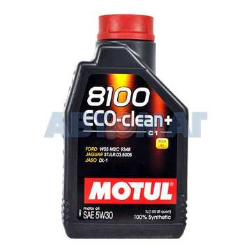 Масло моторное Motul 8100 Eco-Clean+ 5w30 1л синтетическое