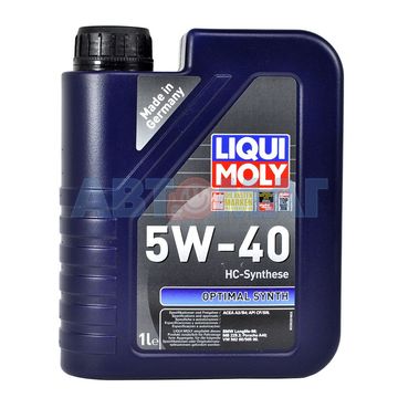 Масло моторное LIQUI MOLY Optimal Synth 5W40 1л HC-cинтетическое