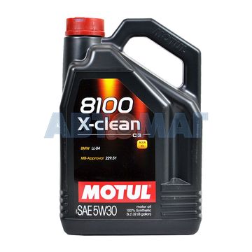 Масло моторное Motul 8100 X-Clean C3 5w30 5л синтетическое