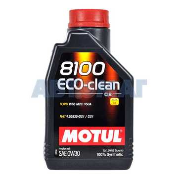 Масло моторное Motul 8100 Eco-Clean 0w30 С2 1л синтетическое