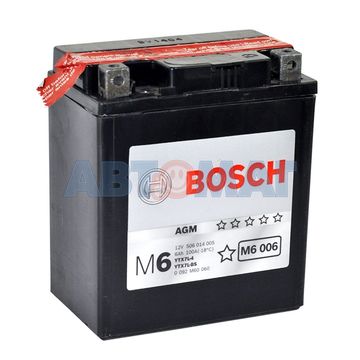 Аккумулятор мото BOSCH AGM 506 014 005 YTX7L-BS