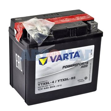 Аккумулятор мото VARTA 504 012 003 YTX5L-BS