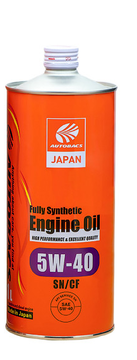 Mасло моторное AUTOBACS Engine Oil FS 5w40 SN/CF 1л синтетическое